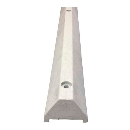 Plastics R Unique Ultra Parking Block w/Hardware, 4 in Height, 4 ft Length, Ultra Charcoal ULTRA4648PBG